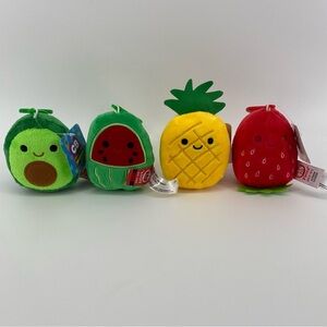 Cutie Beans Fiesta Foodies Plush Back Pack Clip On- Bundle Of 4- NWT